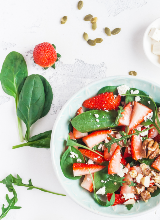 Erdbeer Spinat Salat Txt1